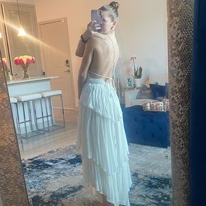 White beachy maxi dress from Revolve, size XS